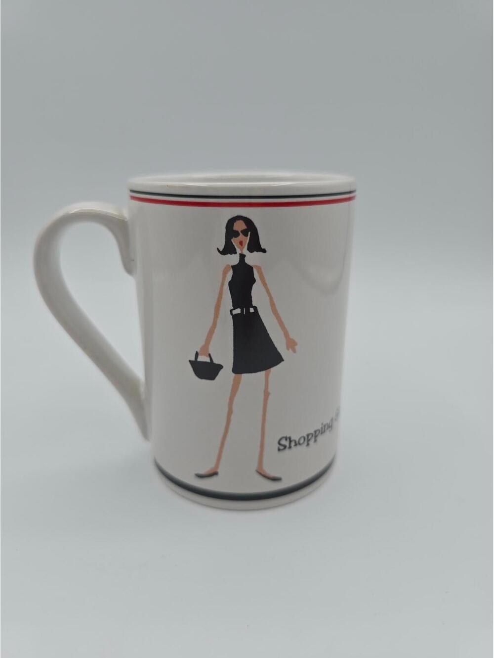 Shopping Girl Mug from The Girls Line Santa Barbara Ceramic Designs by Gitelman